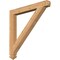 Ekena Millwork Traditional Arts & Crafts Smooth Bracket, Western Red Cedar, 3 1/2"W x 34"D x 34"H BKT04X34X34TRA03SWR - alternate 1
